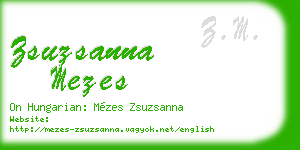 zsuzsanna mezes business card