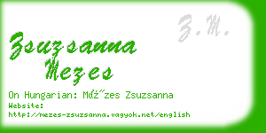 zsuzsanna mezes business card